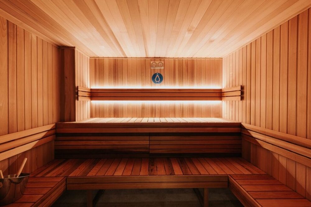 The Vogue Suite sauna on Level 52